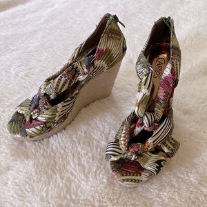 Carlos Santana wedge summer sandal heels